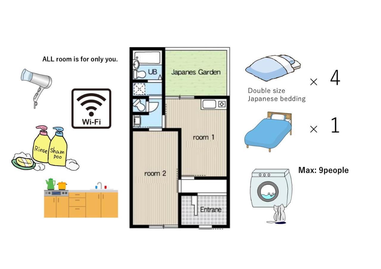 Vacation Rental Sora Киото Экстерьер фото